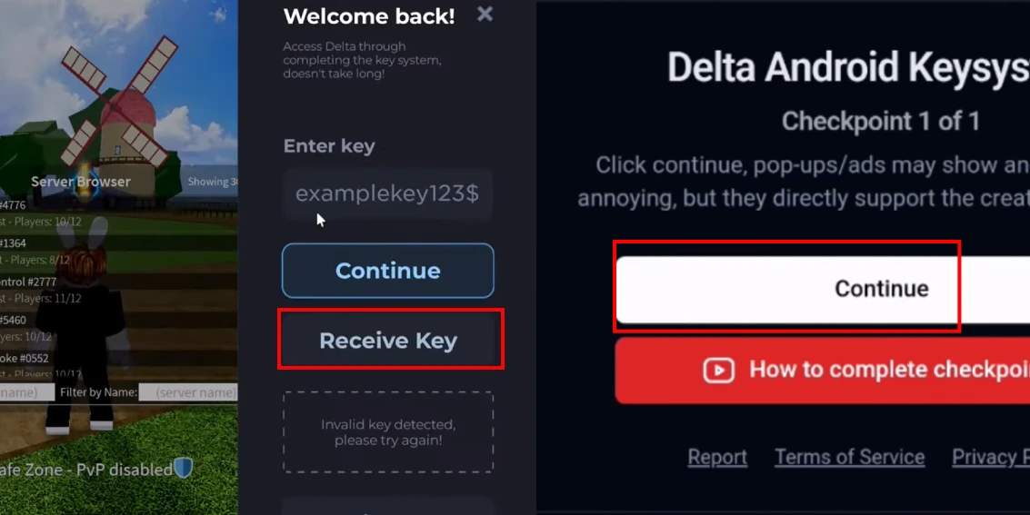 Delta Executor key process step 1