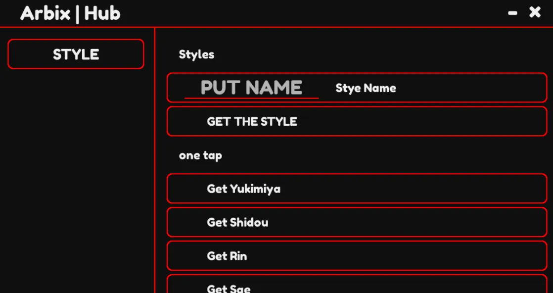 Arbix Hub Script Interface